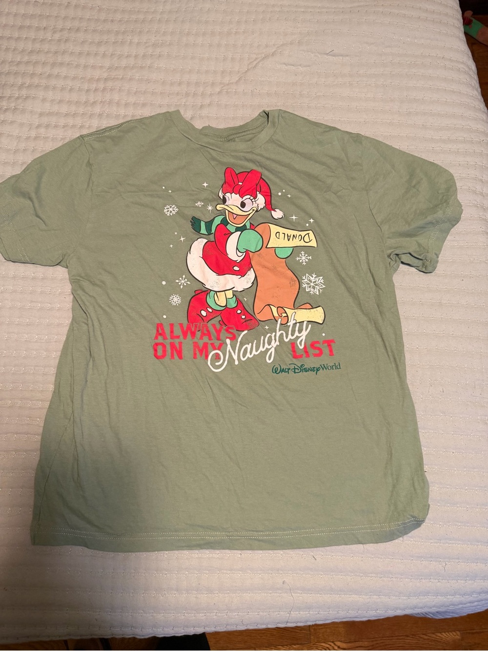 Disney Sage Green Daisy Duck Graphic Tee